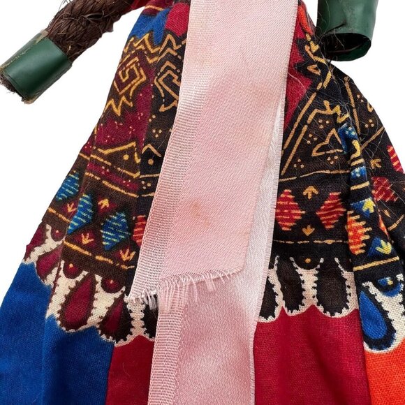 Vintage Rope Doll Caribbean Souvenir World Costume Barbados Bahamas Jamaca - Picture 9 of 12